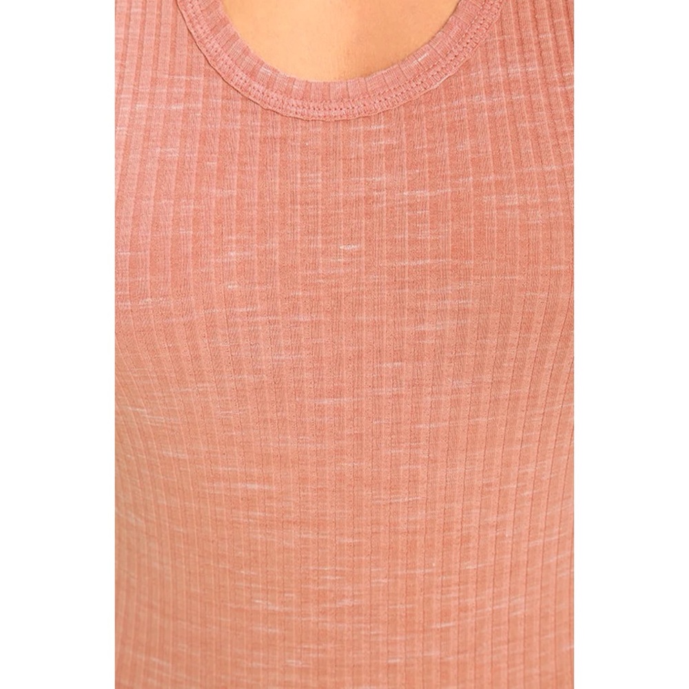 Free People Secret Sides Blush Pink Bodysuit - Picture 6 of 9